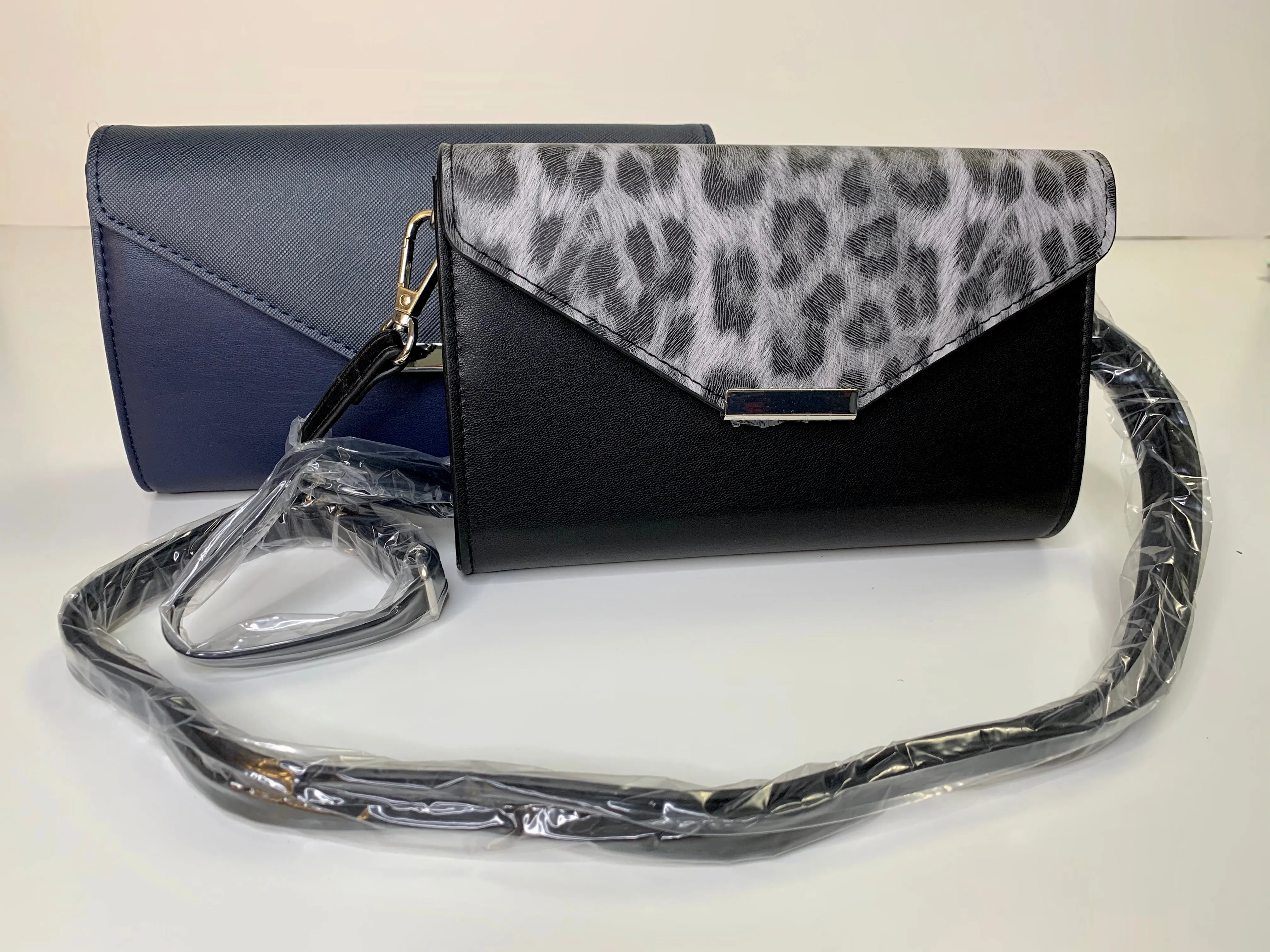 "Timeless" Wallet Purse with See Through Touch Phone Pocket - Leopard