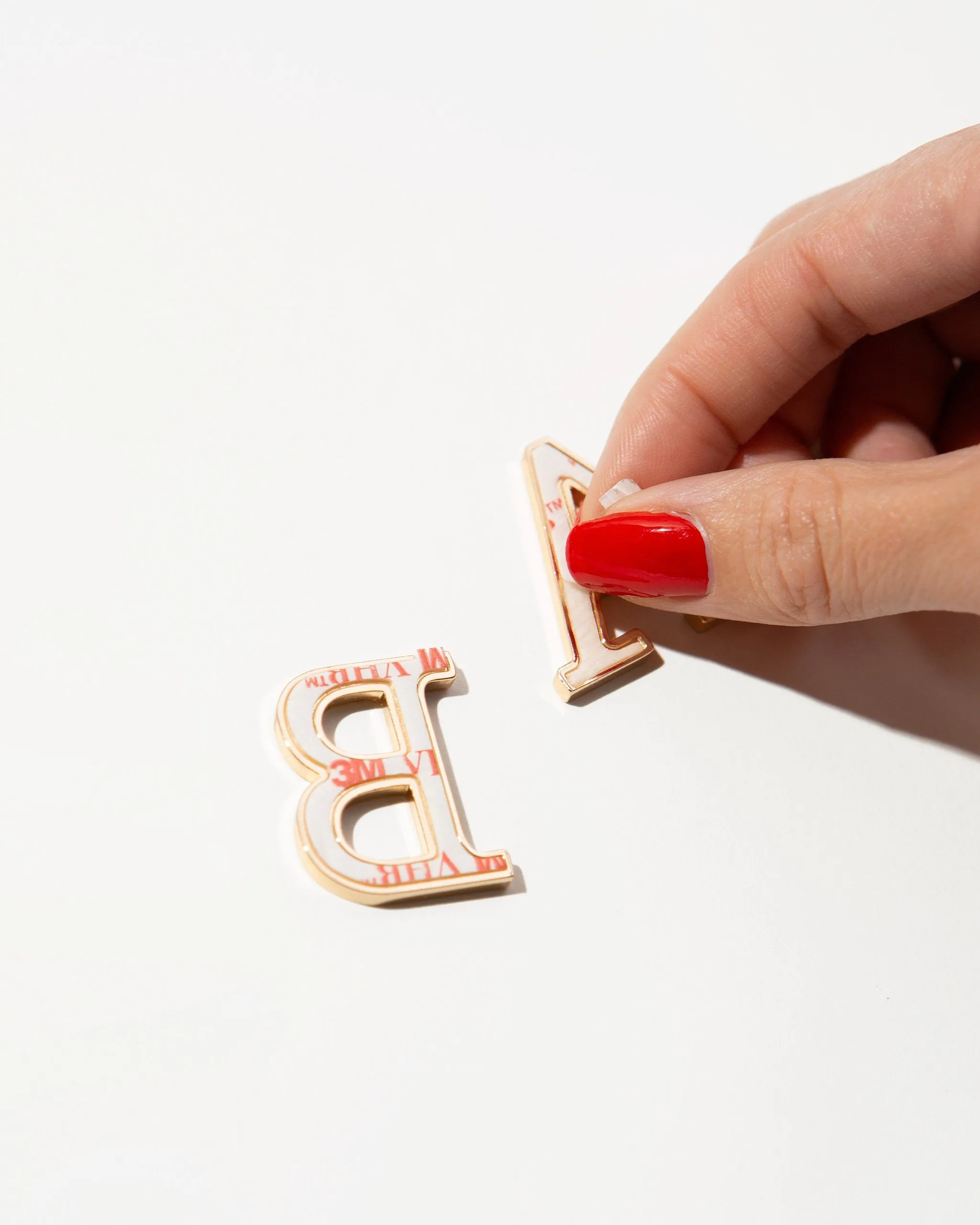 RAINBOW Crystal Embellished Metal Alphabet Sticker