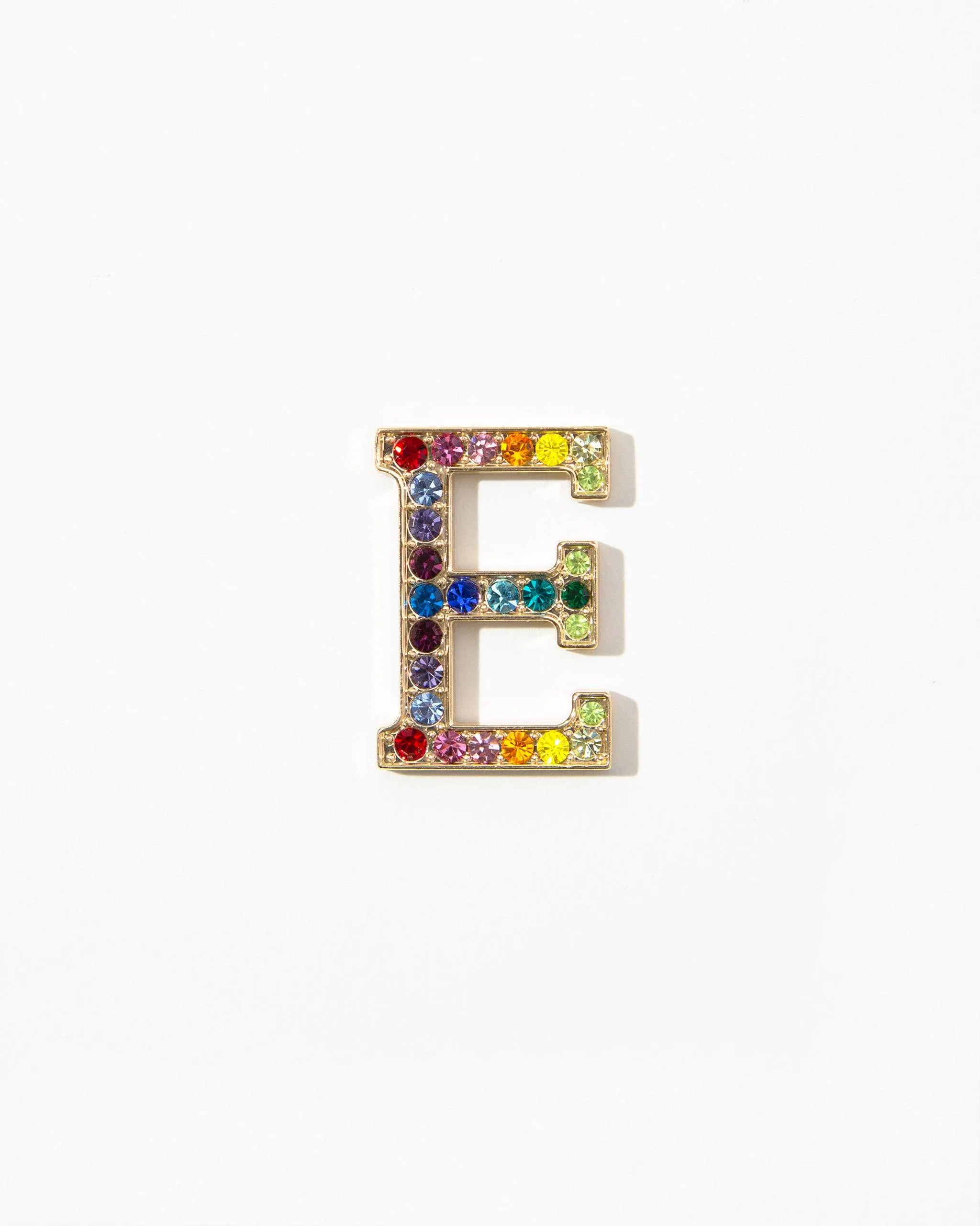 RAINBOW Crystal Embellished Metal Alphabet Sticker