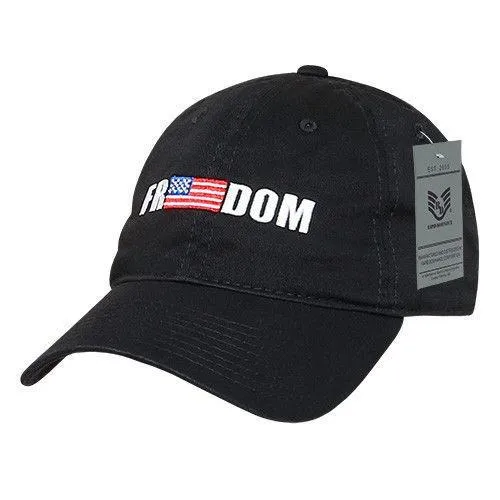 Rapid Dominance Freedom Relaxed Patriotic USA Flag Baseball Caps Hats