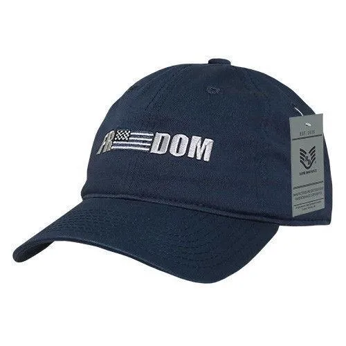 Rapid Dominance Freedom Relaxed Patriotic USA Flag Baseball Caps Hats