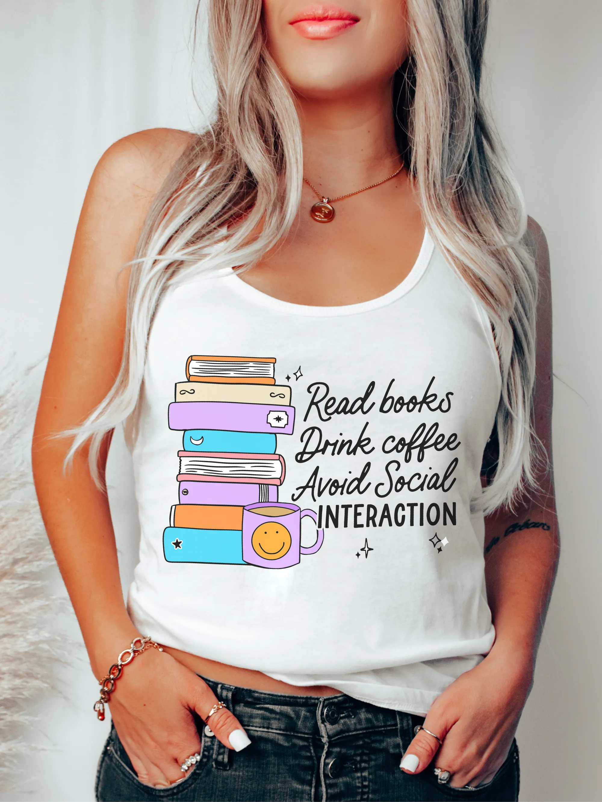 Read Books Drink Coffee Avoid Social Interaction