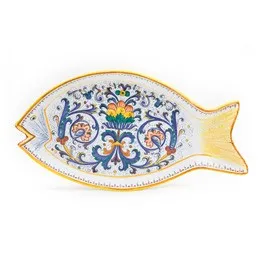 Ricco Deruta: Fish Platter, 18" L