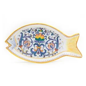 Ricco Deruta: Fish Platter, 18" L