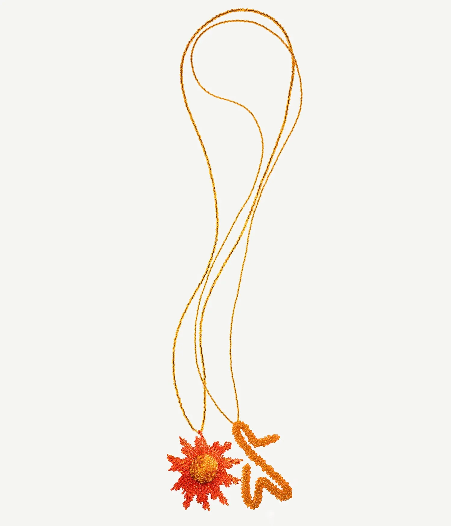 Set of two necklaces — Marigold and Monogram Logo