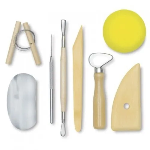 SINOART POTTERY TOOL SET OF 8 PC