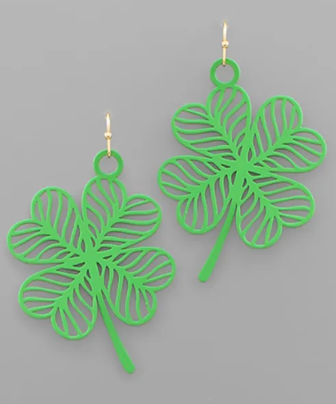 Spot of Luck Shamrock Earrings