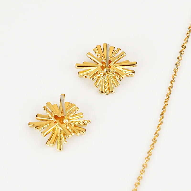 Starburst Earrings and Necklace Set