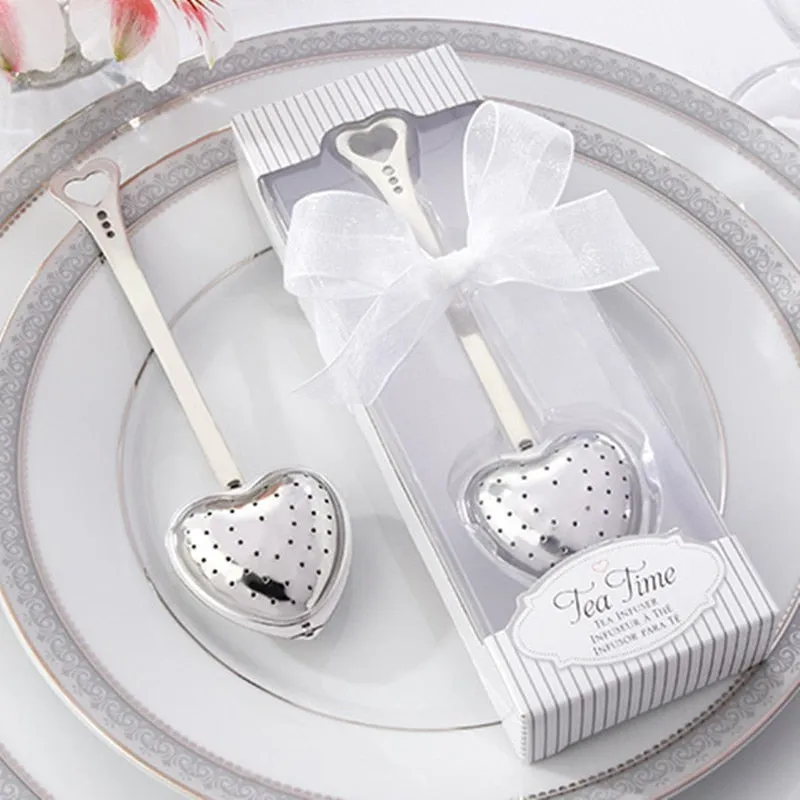 Tea Time Heart Tea Infuser Party Favor in Elegant