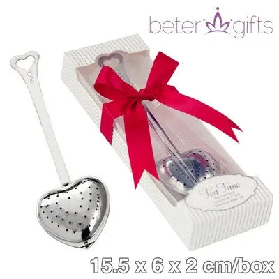 Tea Time Heart Tea Infuser Party Favor in Elegant