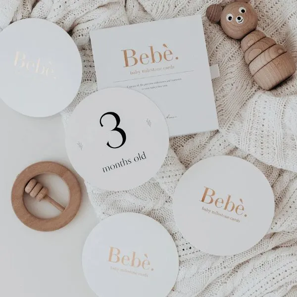 Truly Amor Bebé Baby Milestone Cards