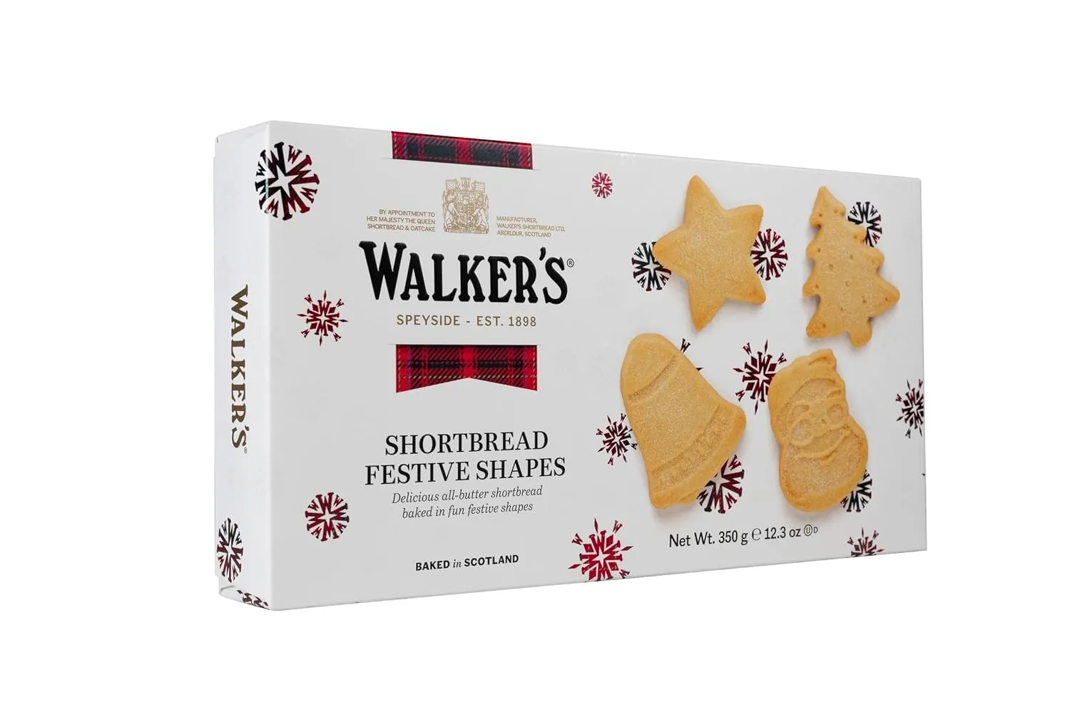 Walker's Shortbread Festive Shapes Cookies, 260g