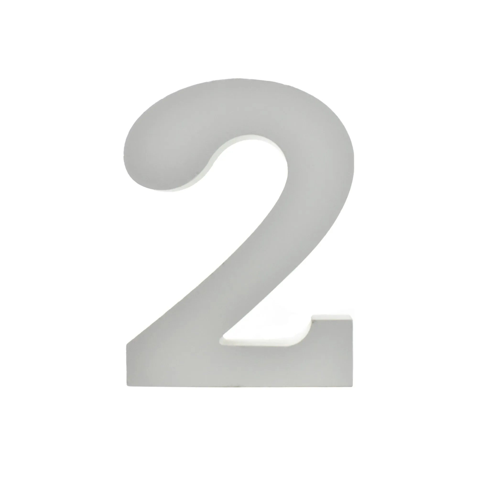 Wooden Standing Letters and Numbers, 4-3/4-inch, White