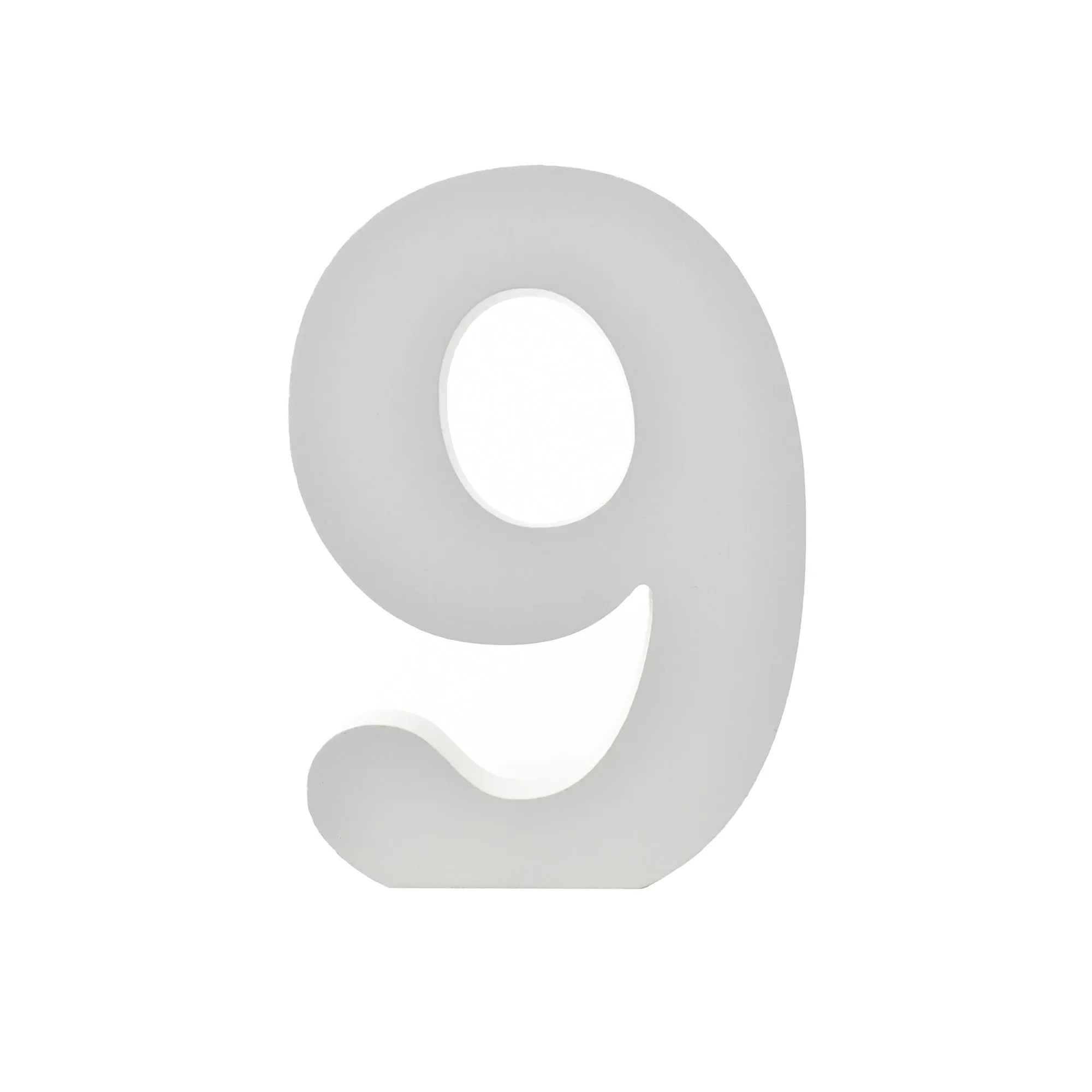 Wooden Standing Letters and Numbers, 4-3/4-inch, White