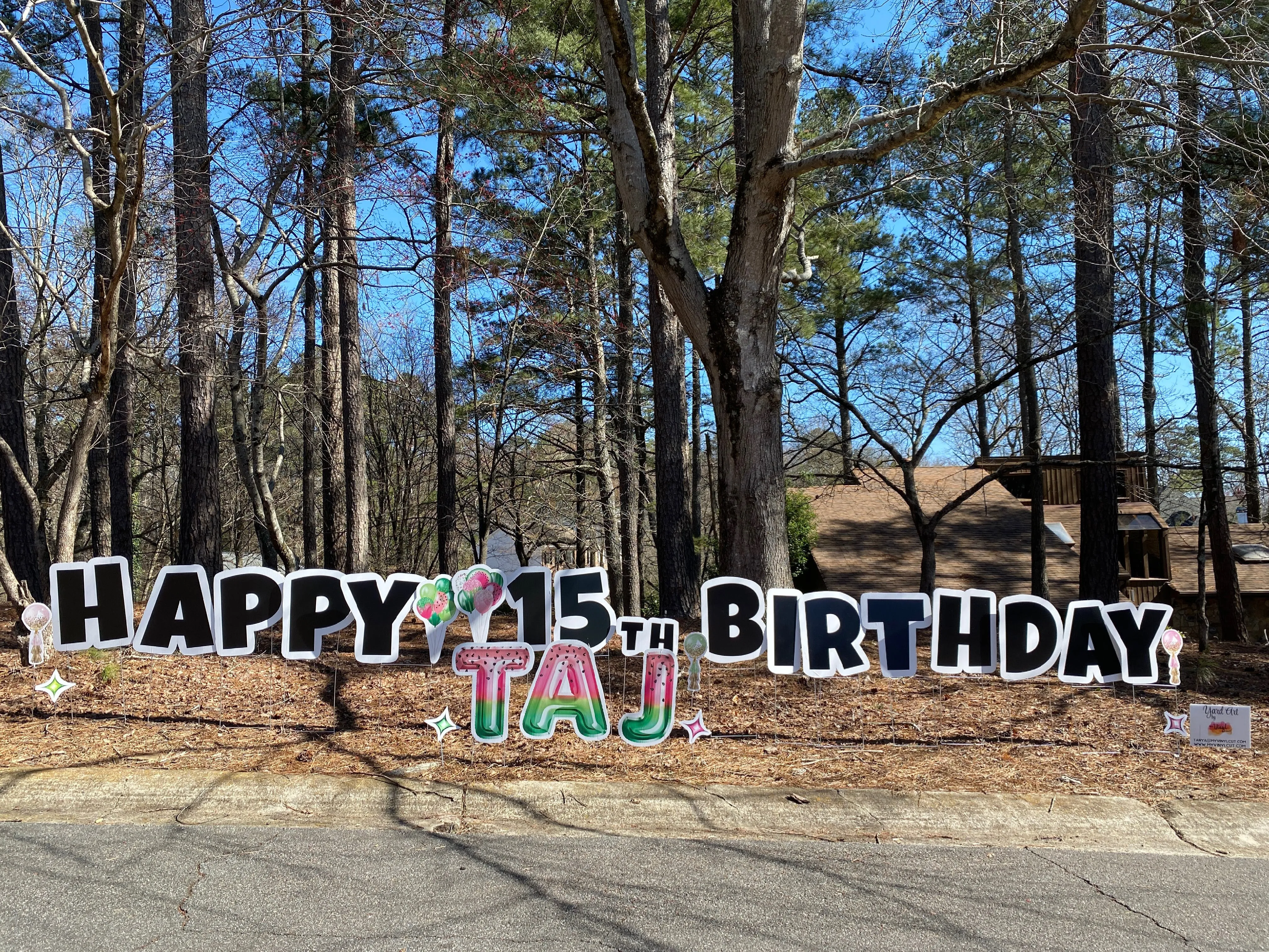 Yard Art Birthday RENTAL