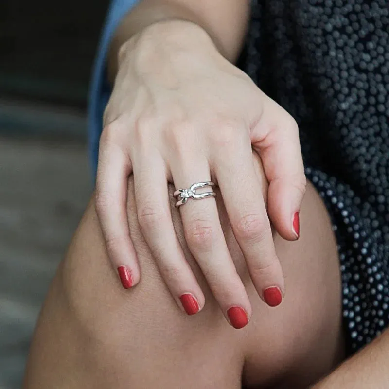 Your Timeless Zircon Gem Silver Ring